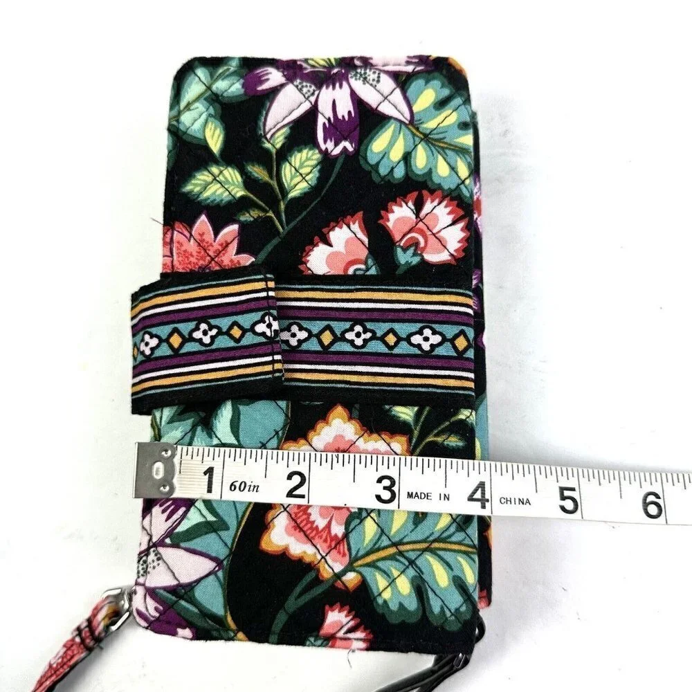 Vera‎ Bradley Iconic Wallet Wristlet Combo Vines Floral Quilted Clutch New - Picture 10 of 10